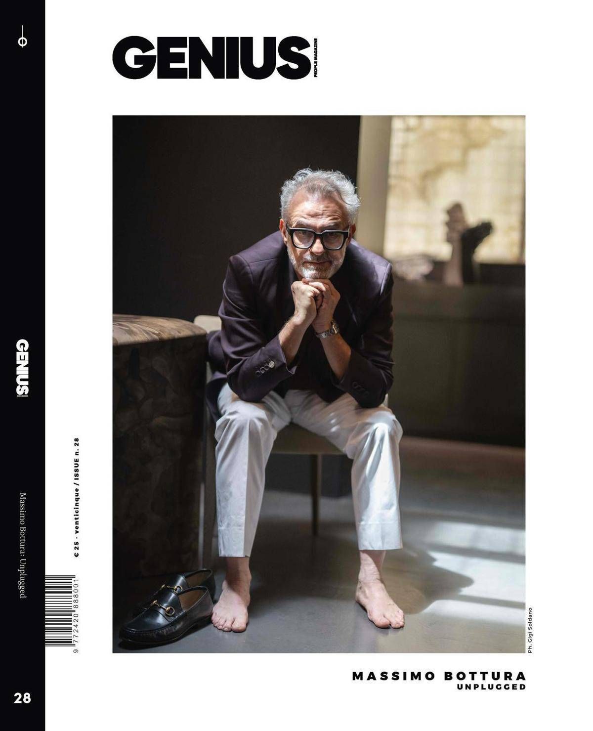 Lo chef Massimo Bottura protagonista della cover story di Genius People Magazine -