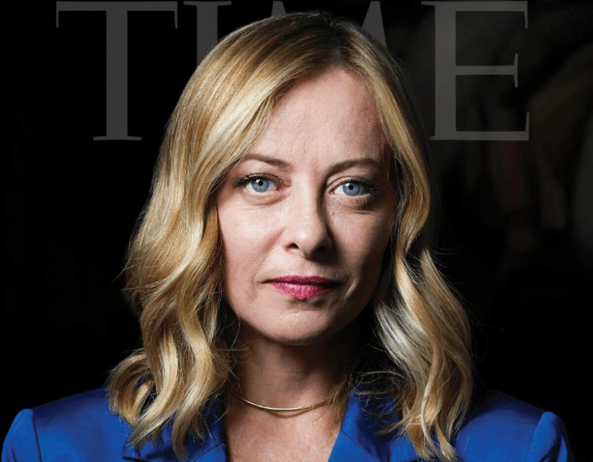 Meloni sulla copertina di TIME | Il successore di Draghi o un pericolo per l'Europa? - 