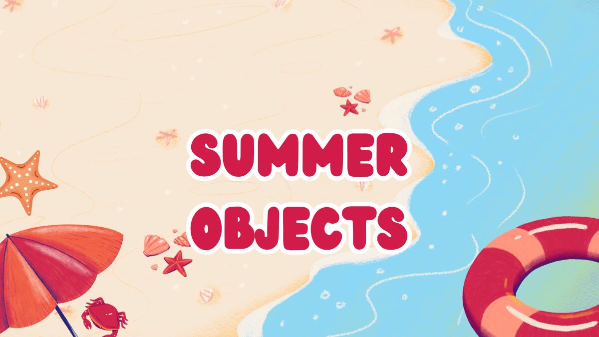Scheda estiva in inglese: "Summer Vocabulary" - 