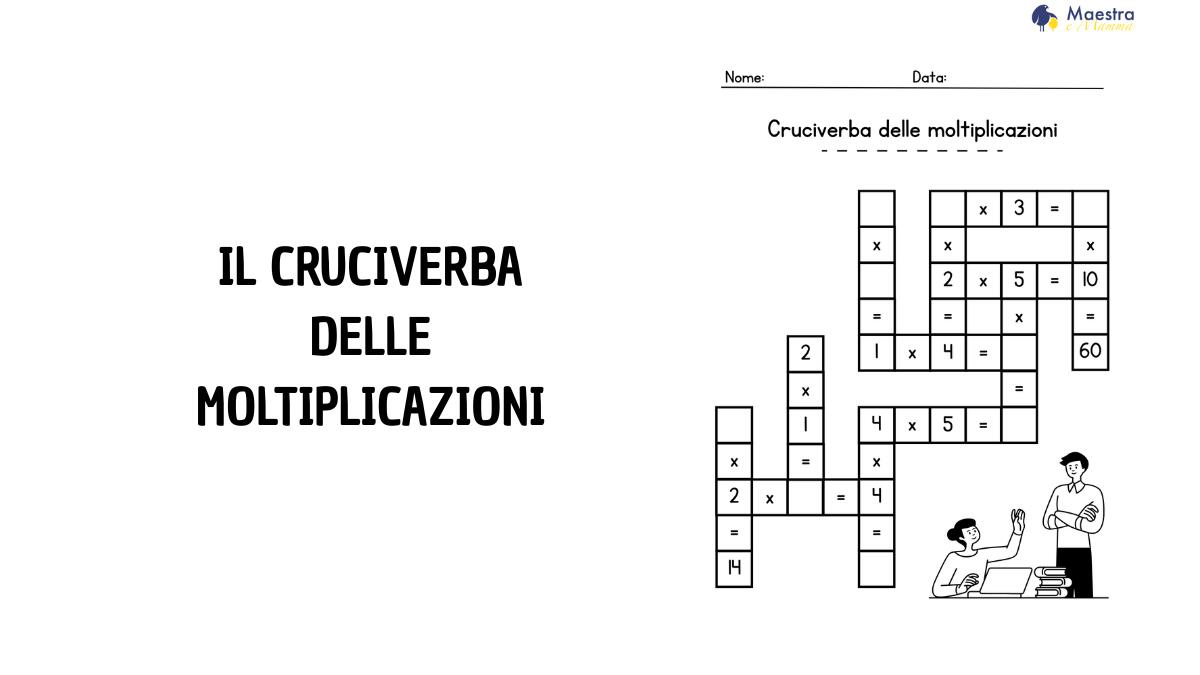 Cruciverba delle moltiplicazioni: impara divertendoti con la logica matematica - 