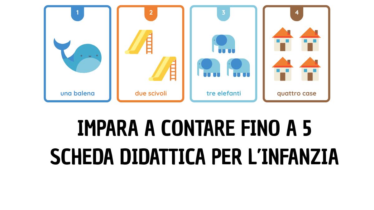 Conta da 1 a 5: imparare i numeri con gli insetti - 