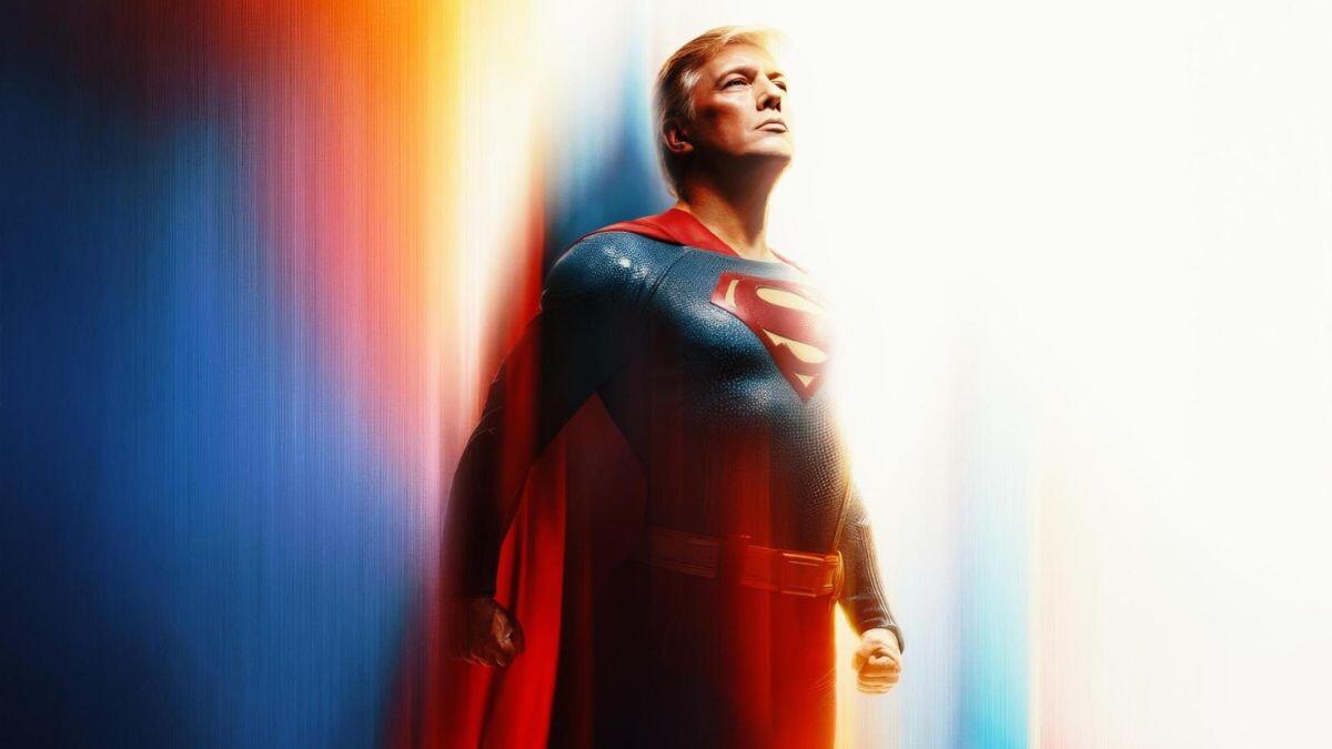 Trump indossa il mantello da Superman | E tu cosa ne pensi della sua metamorfosi? -