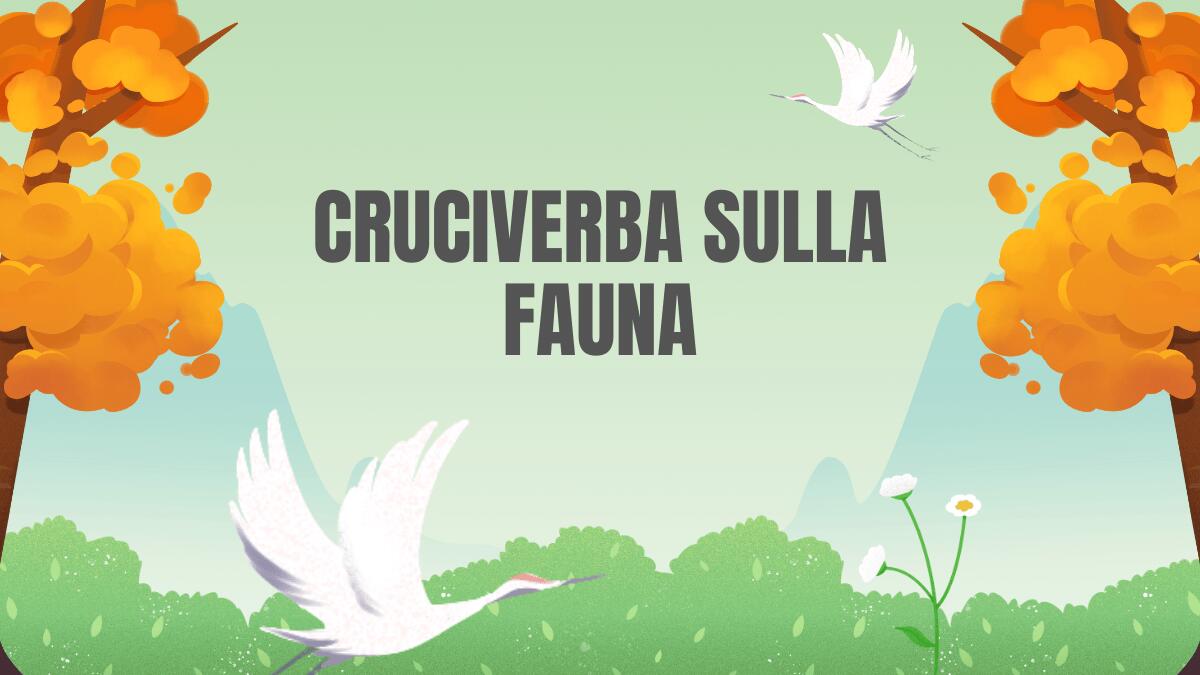Tra fiori e animali: impariamo con il cruciverba natura! - 