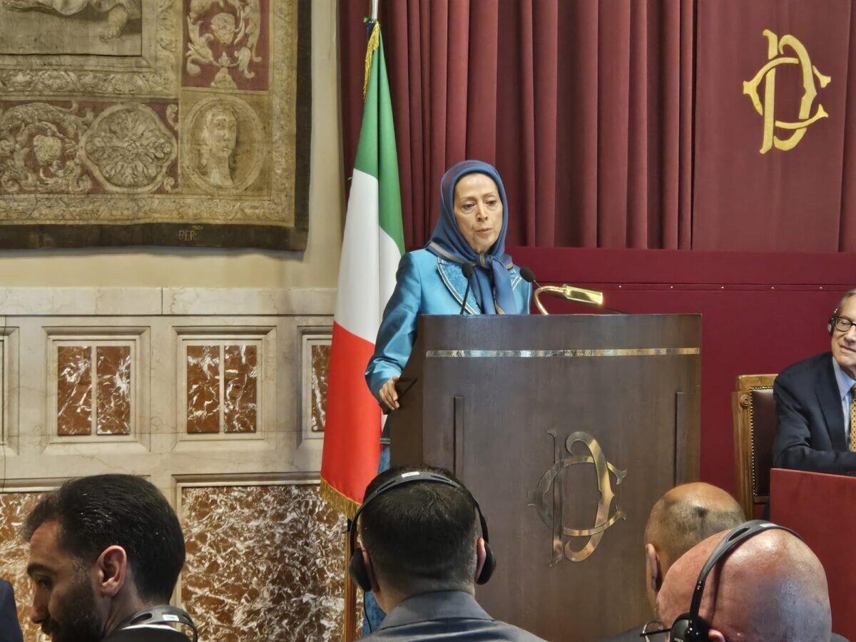 Maryam Rajavi in Italia: la Resistenza iraniana è a un passo dalla vittoria | Perché ora la comunità internazionale deve decidere da che parte stare? - 