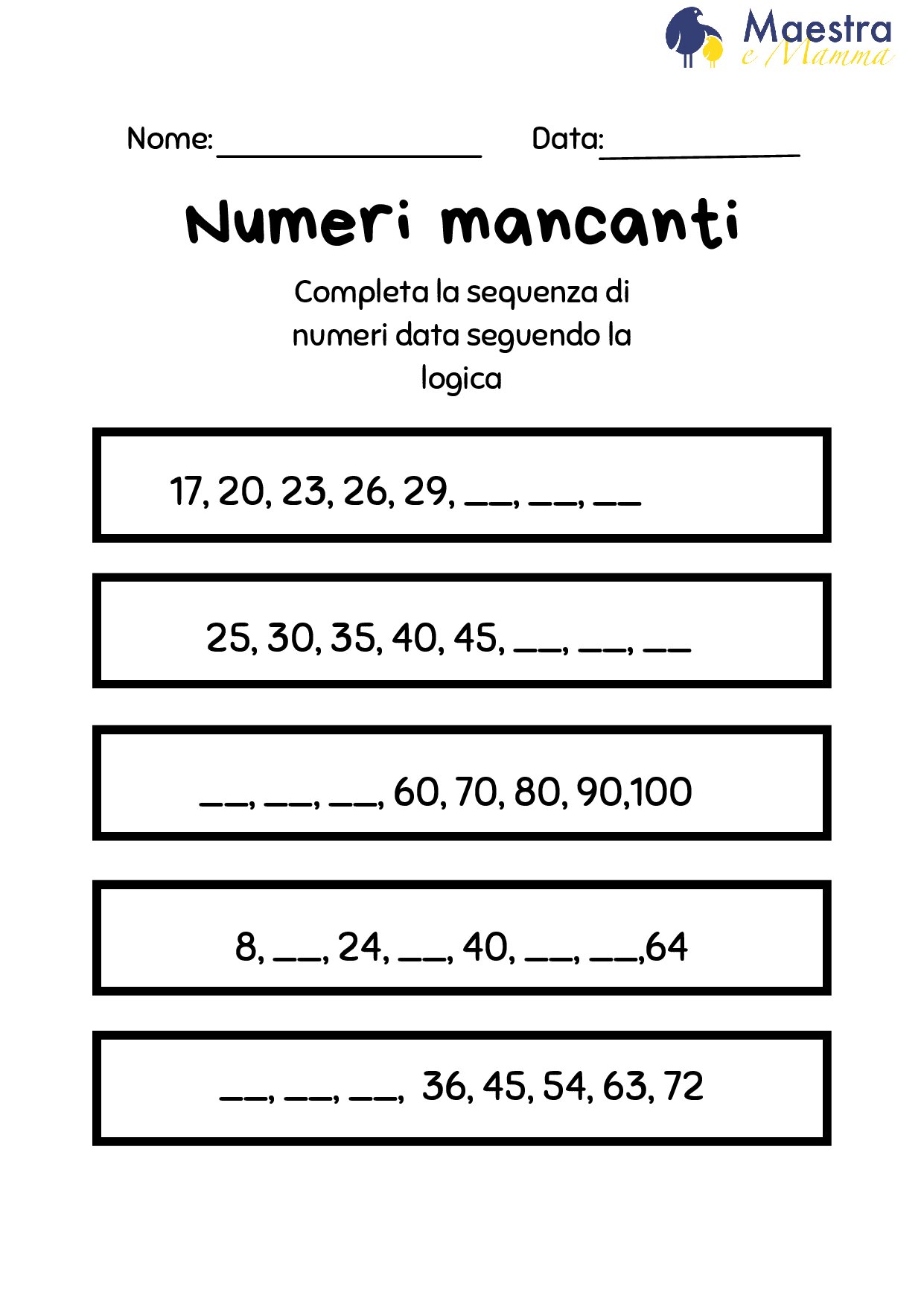 Numeri mancanti [75 KB]