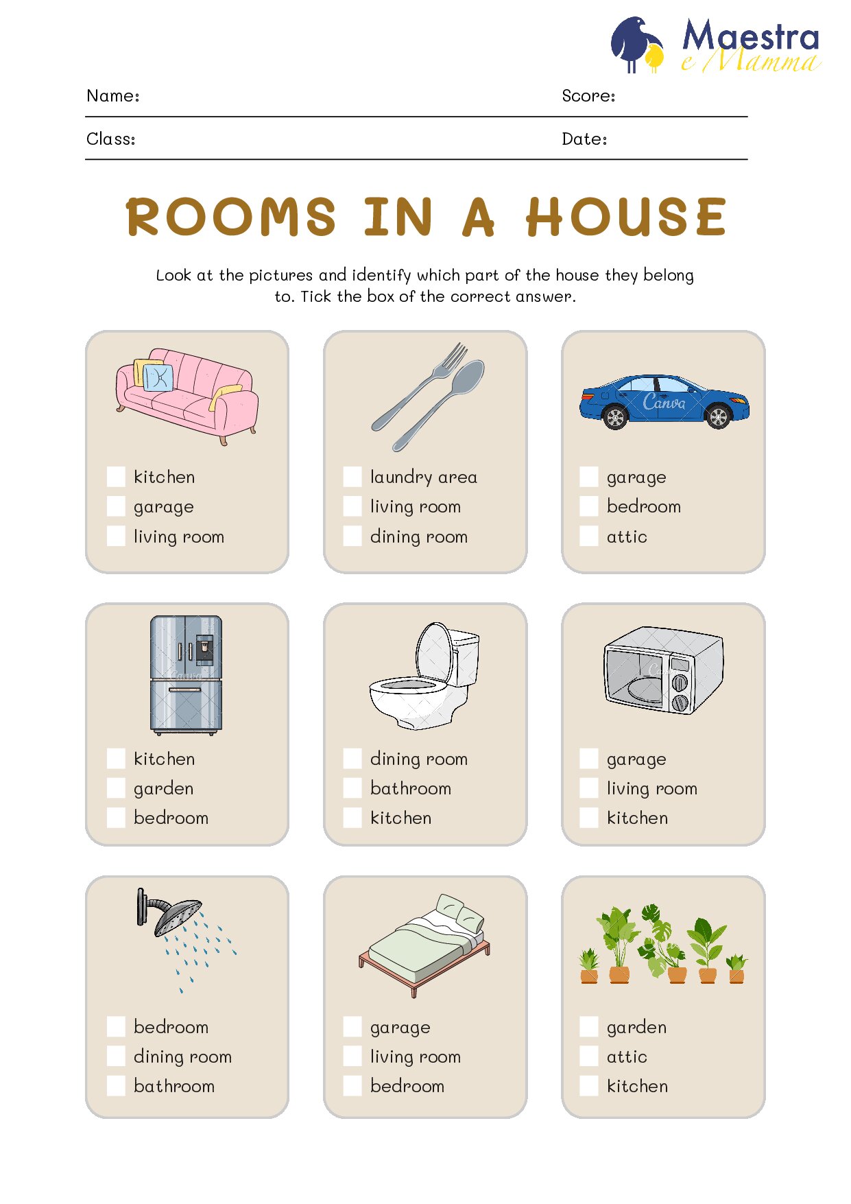 Rooms in a house [978 KB]