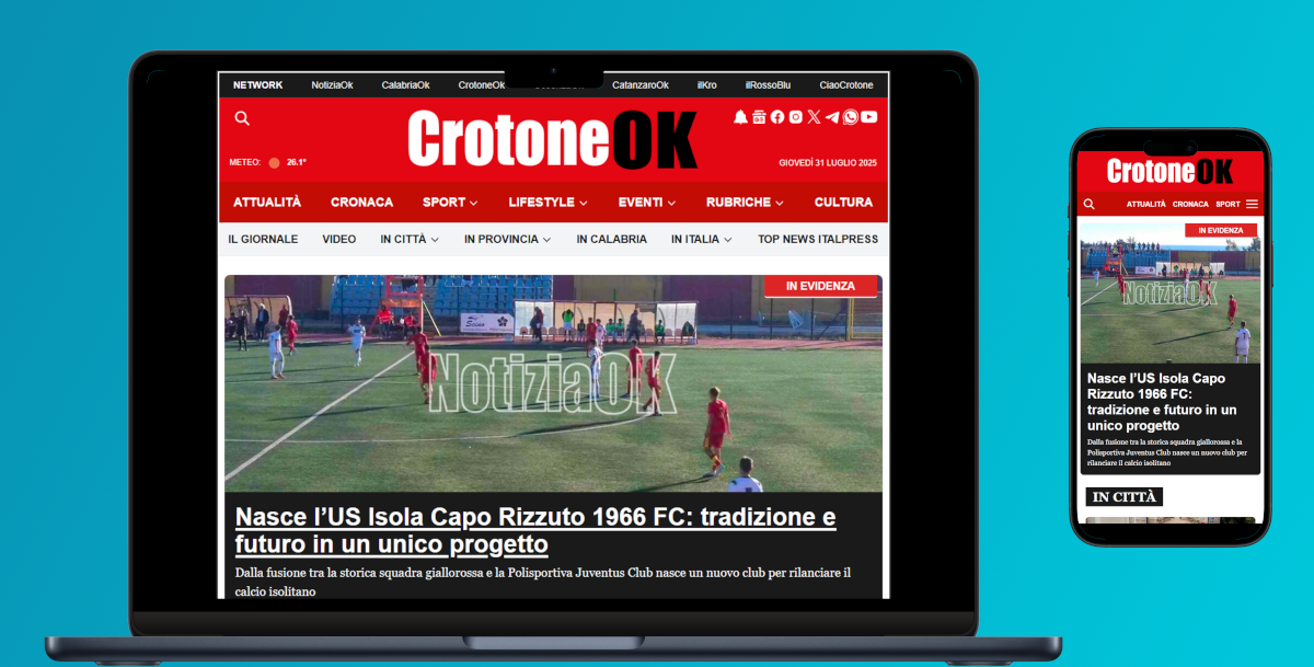 CrotoneOk e il network NotiziaOk approdano su Webmaster360: un’unica piattaforma per una gestione più veloce ed efficiente - 