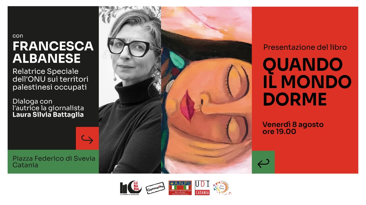 Francesca Albanese a Catania: l’8 agosto in piazza con Gammazita per parlare di Palestina - 