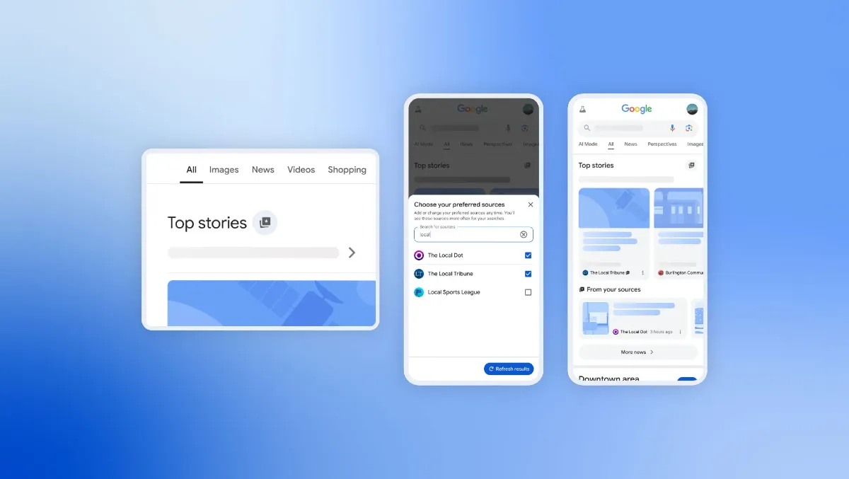 Google introduce le “Fonti Preferite” nelle Top Stories: un’opportunità per gli editori di siti di notizie - 
