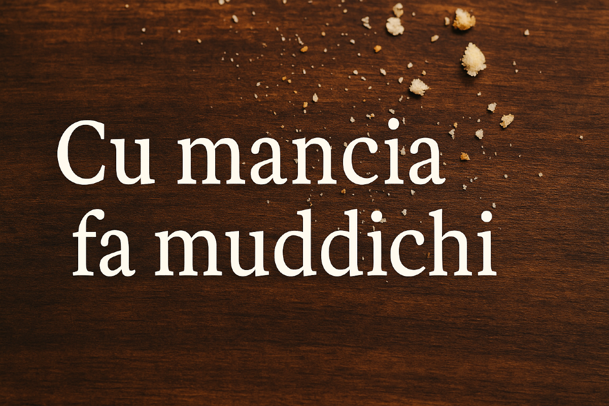 "Cu mancia fa muddichi": il detto siciliano che nasconde più di una verità -