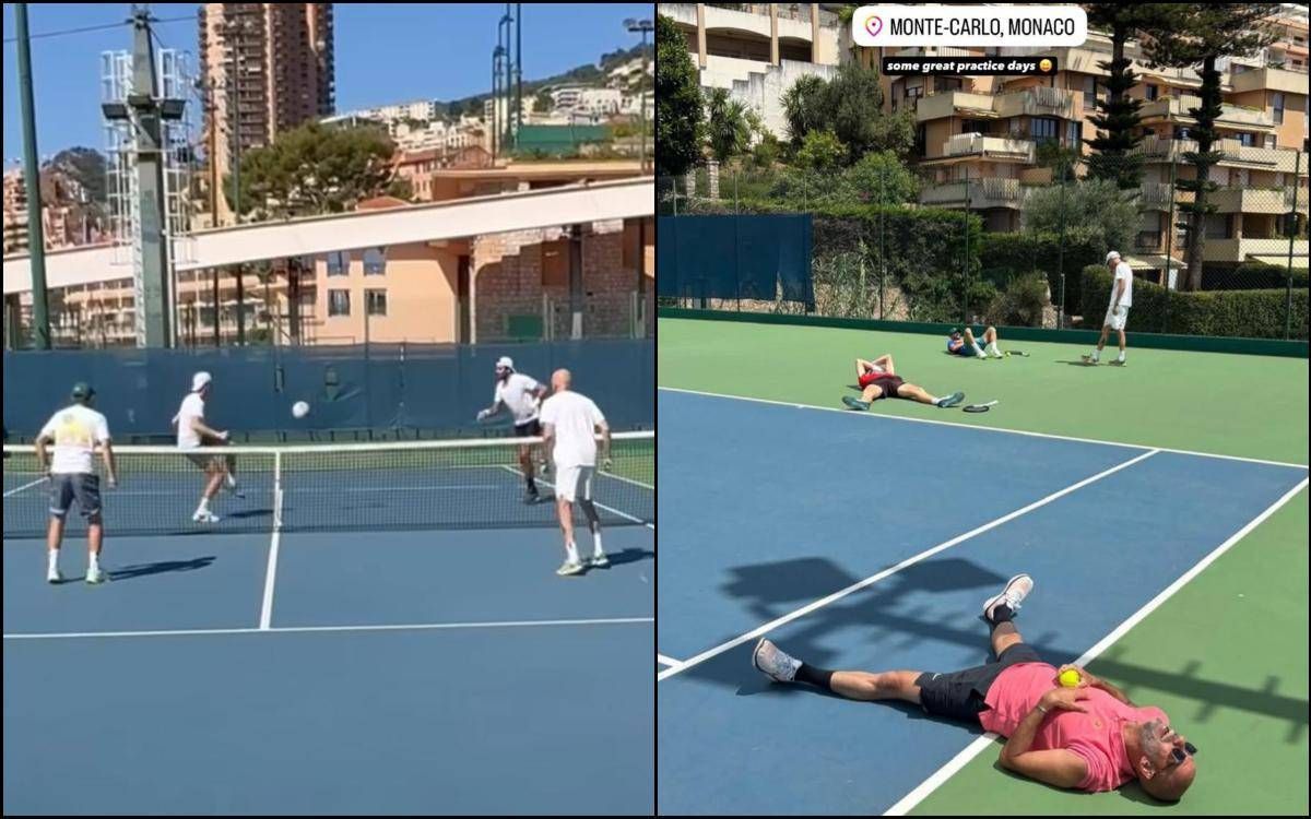 Sinner, allenamenti devastanti (e calcio tennis) a Montecarlo. Jannik prepara gli Us Open con Berrettini -