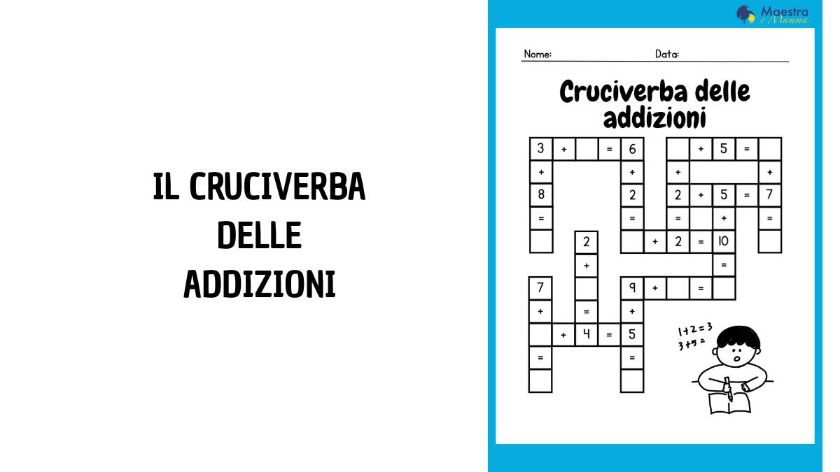 Cruciverba delle addizioni: unisci il calcolo al divertimento! - 