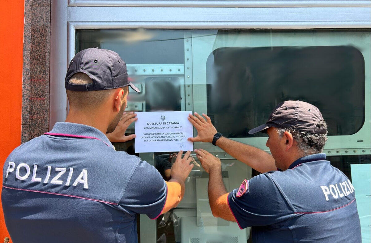 Centro scommesse chiuso dalla Polizia di Catania | Come si difendono i cittadini da pregiudicati? -