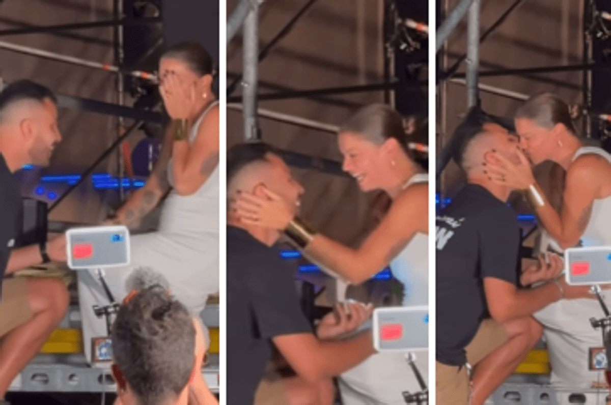 Alessandra Amoroso, sorpresa a fine concerto: la proposta di matrimonio di Valerio - 