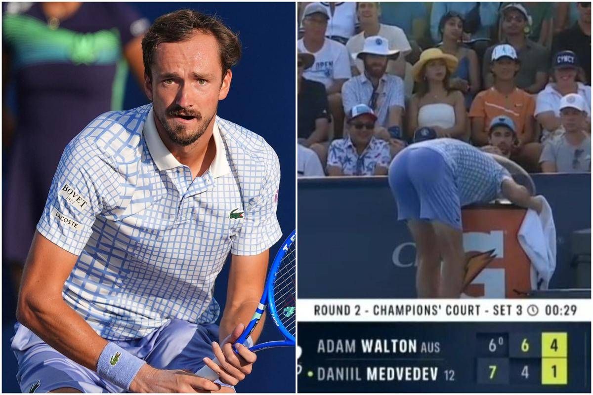 Medvedev, crisi senza fine: eliminato a Cincinnati. E mette la testa nel frigo - 