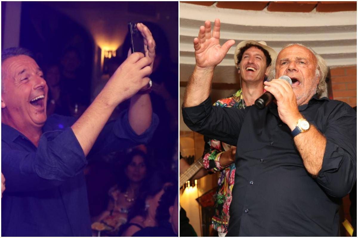 Jerry Calà e Matteo Renzi, serata a sorpresa all'Anema e Core di Capri - 