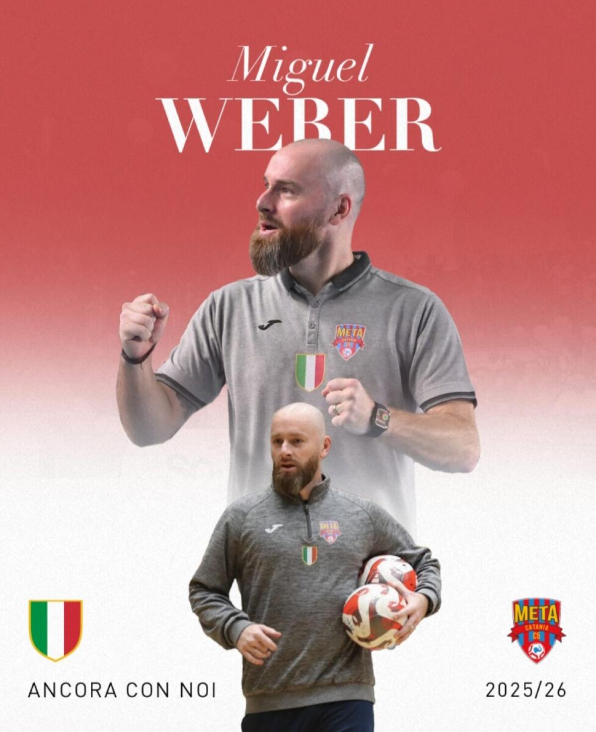 Miguel Weber resta con Meta Catania | Scopri perché la sua conferma potrebbe cambiare tutto! - 