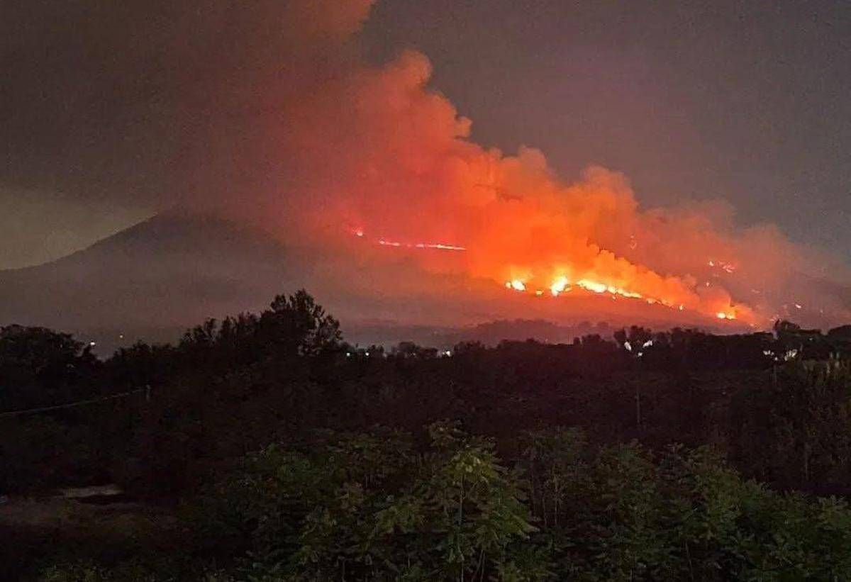 Vesuvio in fiamme, vasto incendio nel parco nazionale: operativi 6 Canadair - 