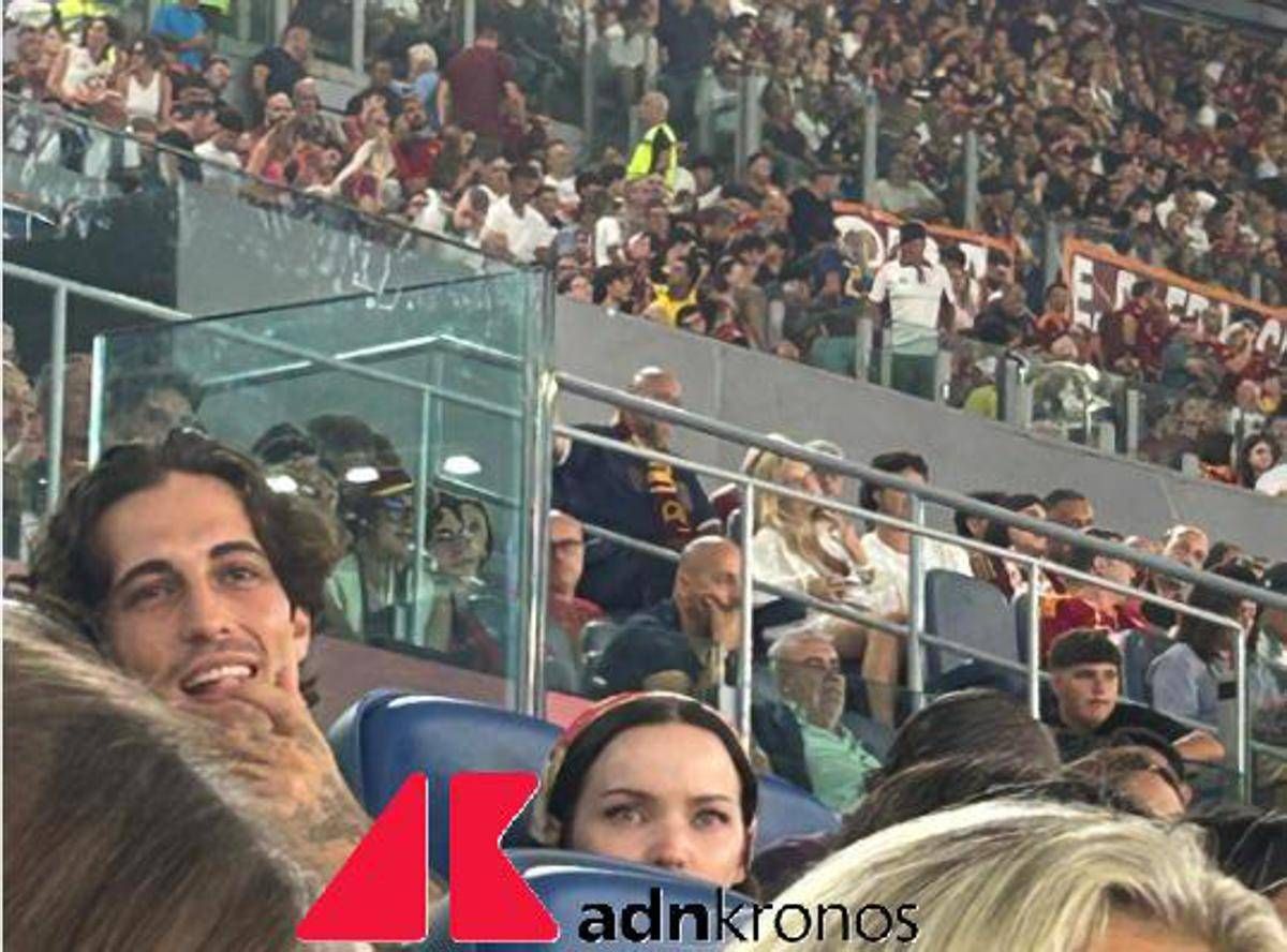 Damiano David in tribuna per Roma-Bologna, bodyguard 'stopper' blocca ammiratrici -