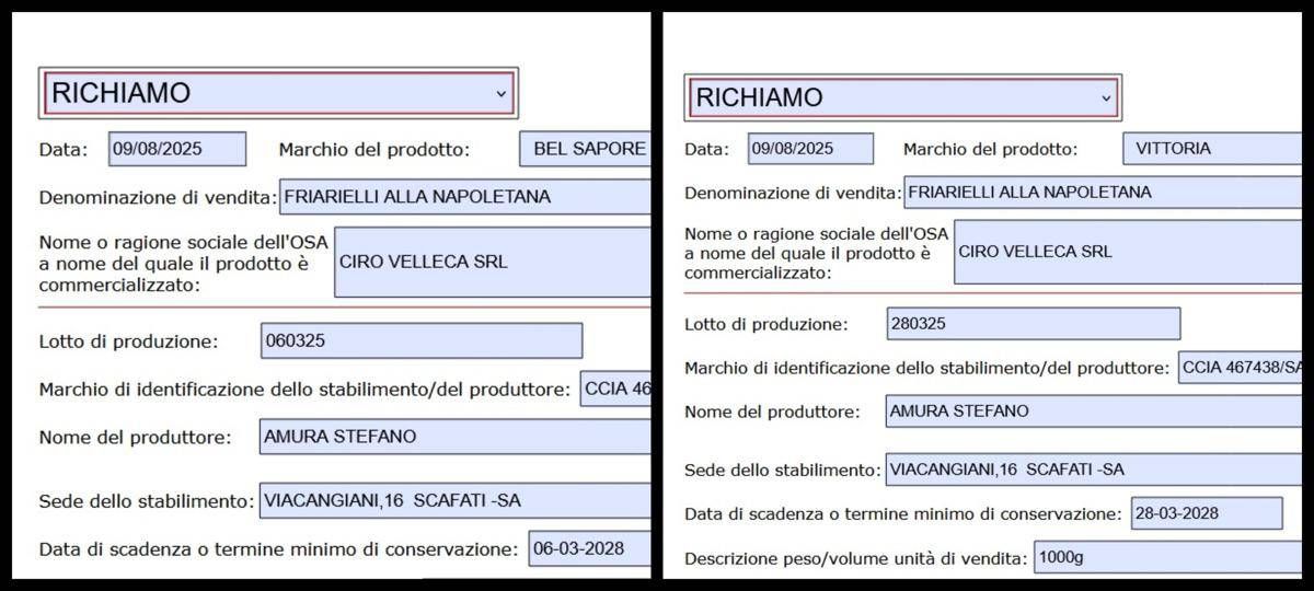 Botulino, richiamo del Ministero per 4 lotti di friarielli - 