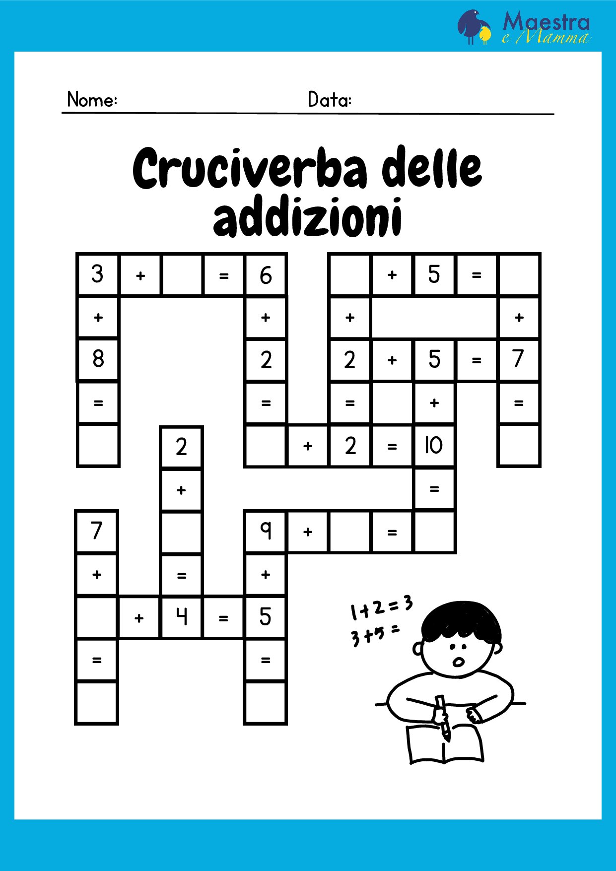 Cruciverba delle addizioni [96 KB]