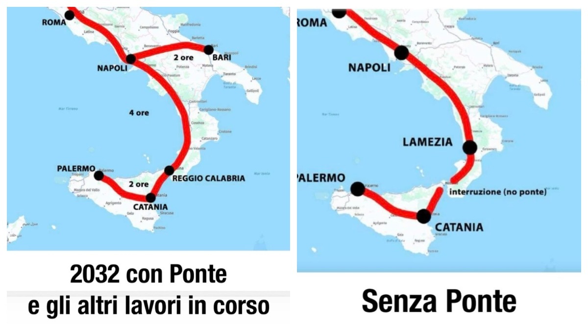 Ponte sullo Stretto di Messina, una svolta nei collegamenti ferroviari - Credit foto Ponte sullo Stretto di Messina
