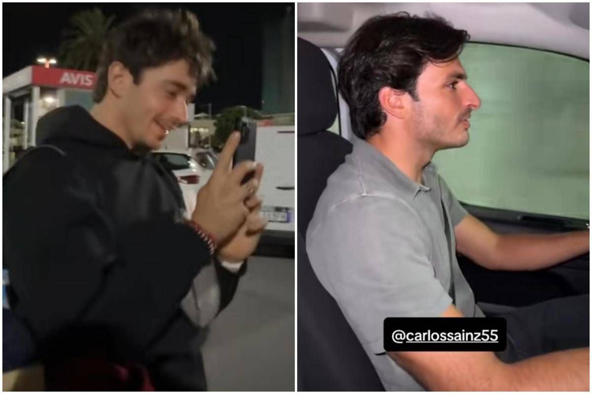 Leclerc, atterraggio d'emergenza dopo Baku. E lui affitta un van... con Sainz - 