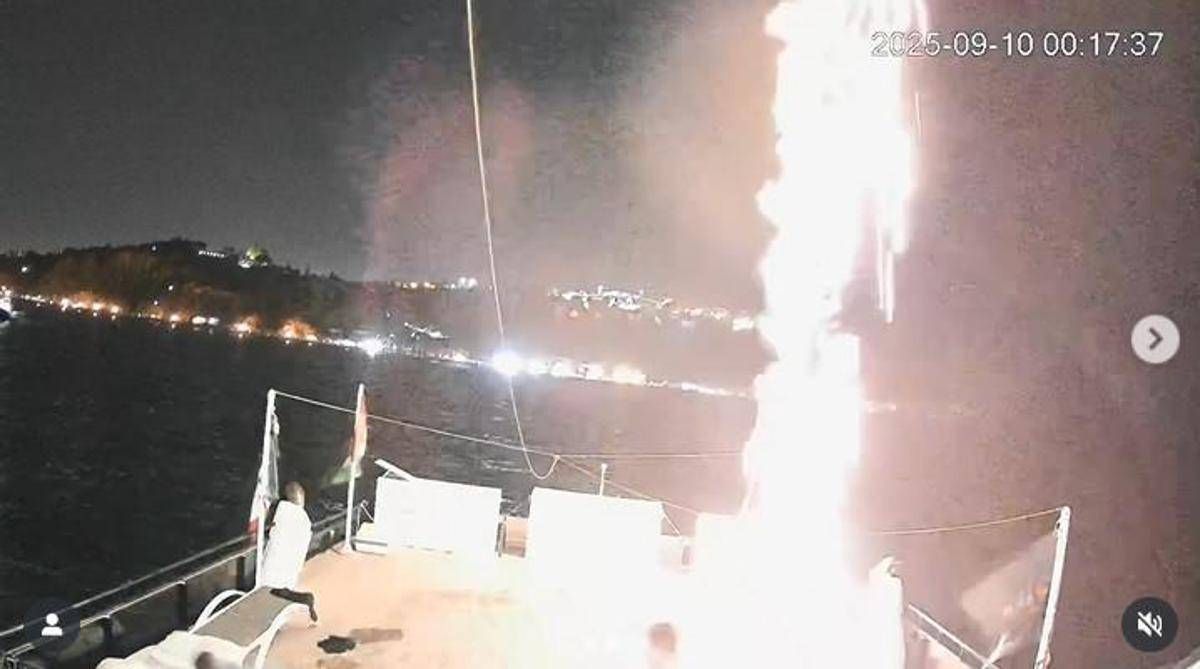 Global Sumud Flottilla: "Secondo attacco in due giorni in acque tunisine, colpita la nave Alma" -