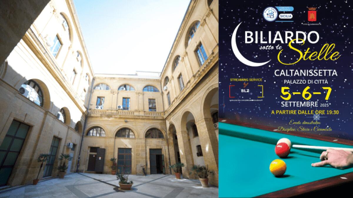 Biliardo sotto le stelle a Caltanissetta | Non crederai a quali campioni parteciperanno! -