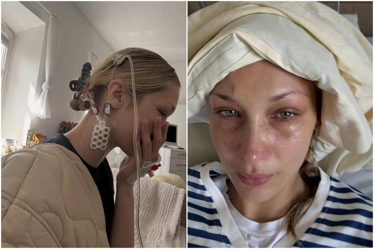 Bella Hadid, lacrime e flebo: le foto che preoccupano i fan - 