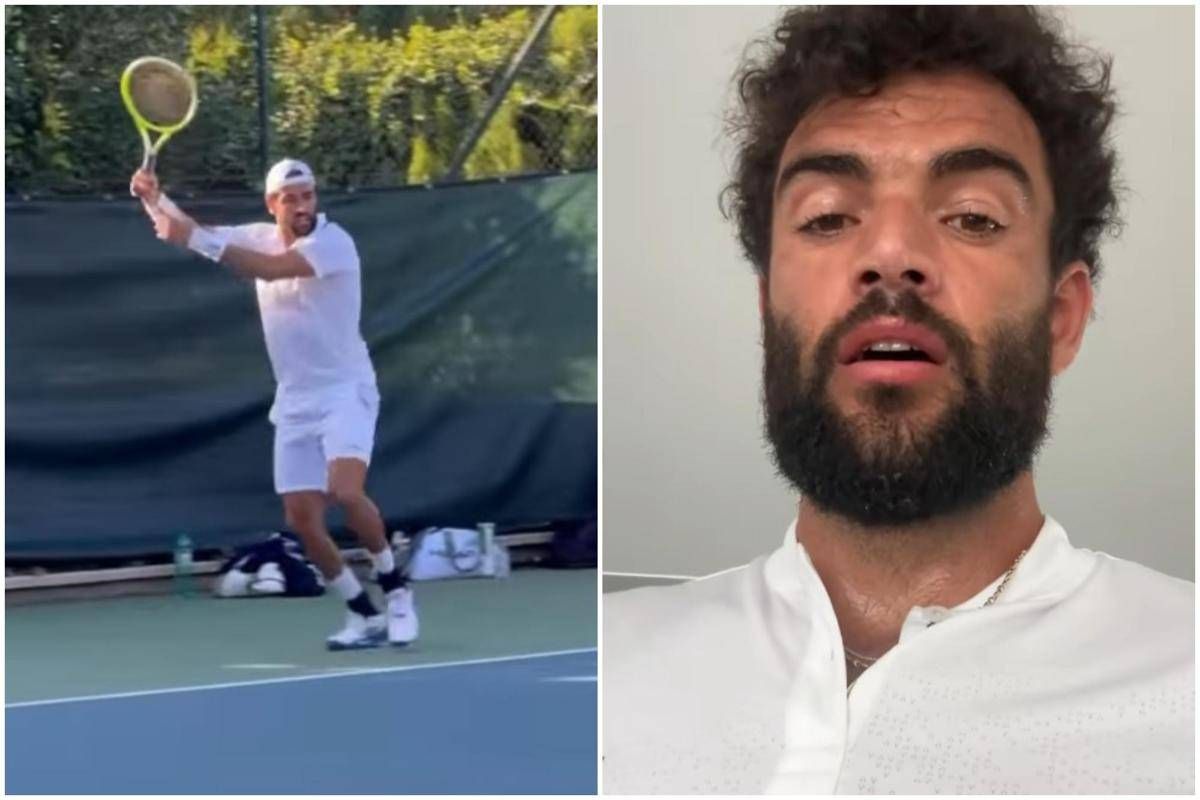 Berrettini, ritorno in campo vicino? Matteo si allena con... una nuova barba -