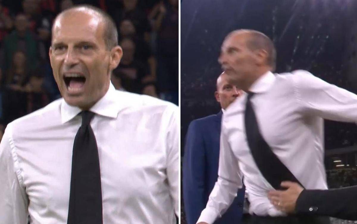 Milan-Bologna, Allegri espulso 'senza giacca': cosa è successo -