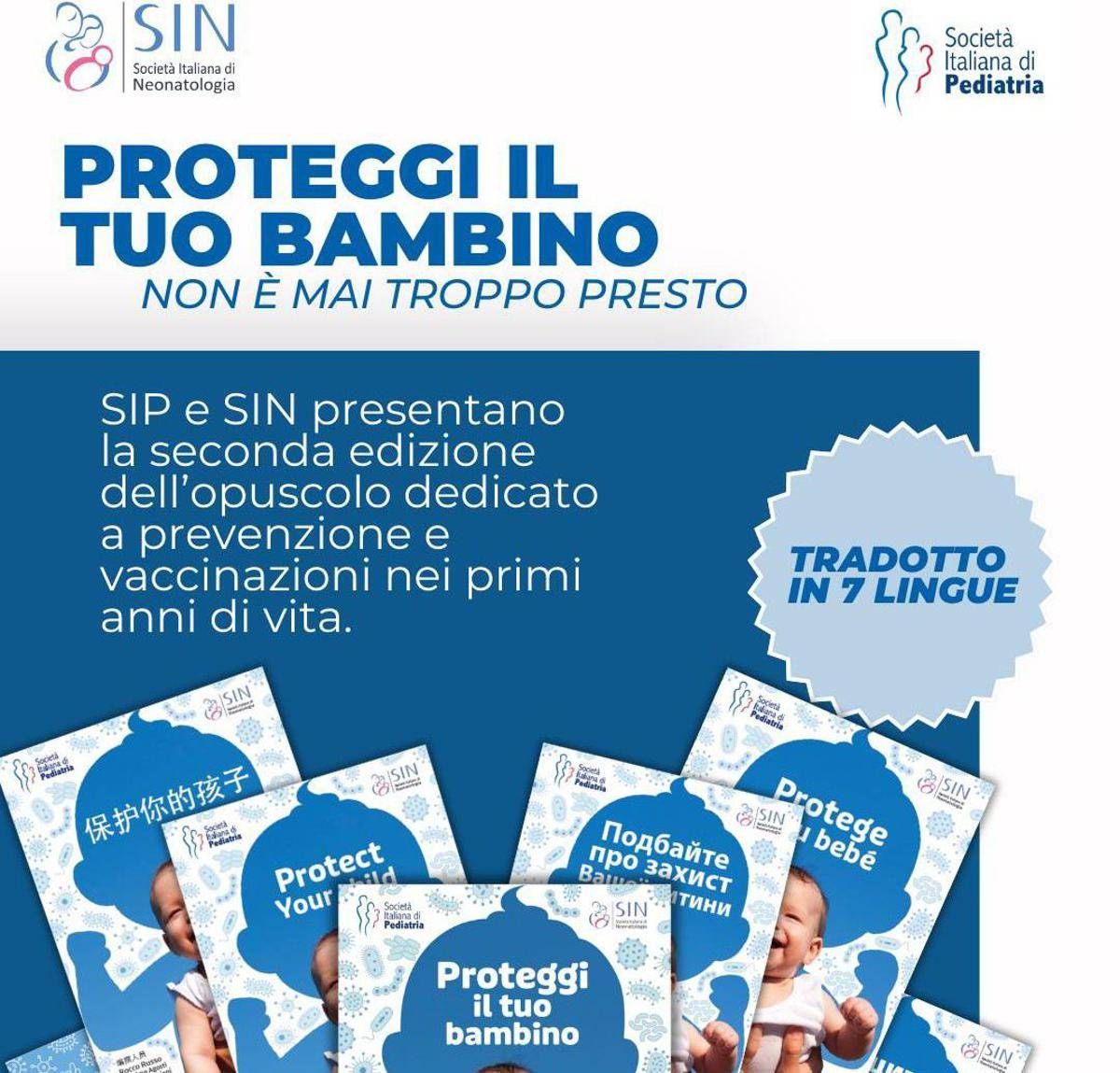 Vaccini, da pediatri e neonatologi opuscolo per genitori 'Proteggi il tuo bambino' - 