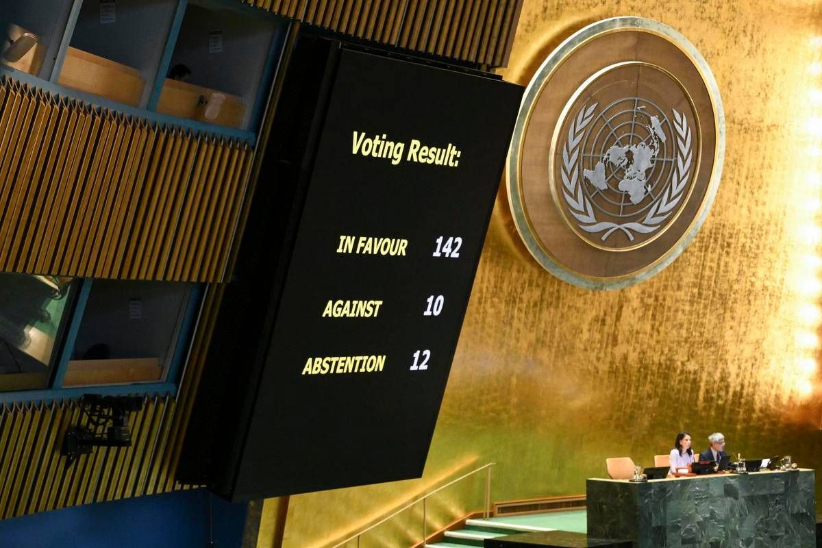 Israele-Palestina, Assemblea generale Onu approva la soluzione a due Stati senza Hamas -