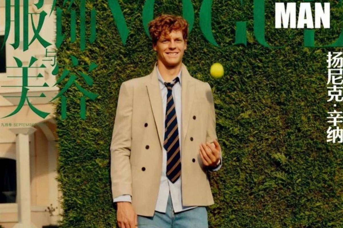 Sinner tra tennis e moda, si prende la copertina di Vogue Cina -