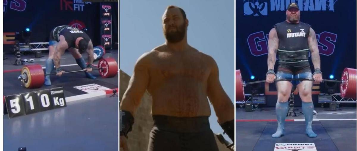 Bjornsson solleva 510 chili, il record della 'Montagna' di Game of Thrones -