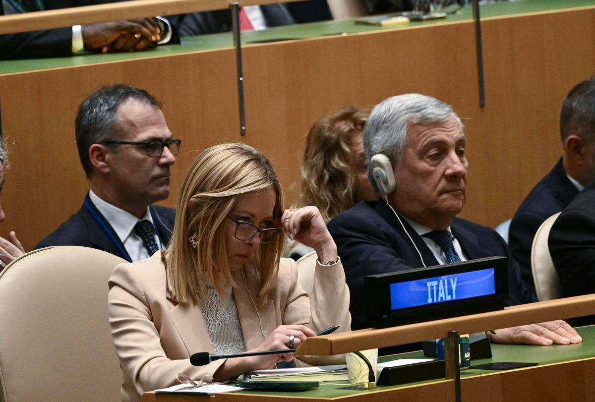 Meloni a New York rilancia sulla Palestina: "Flotilla irresponsabile, usata contro il governo" -