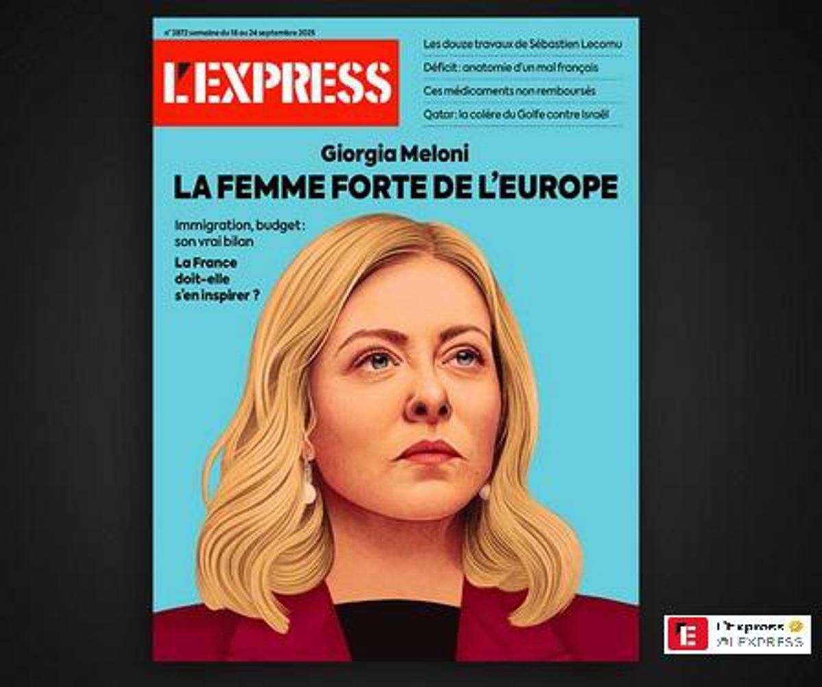 Giorgia Meloni sulla copertina del settimanale L'Express: "La donna forte d'Europa" - 