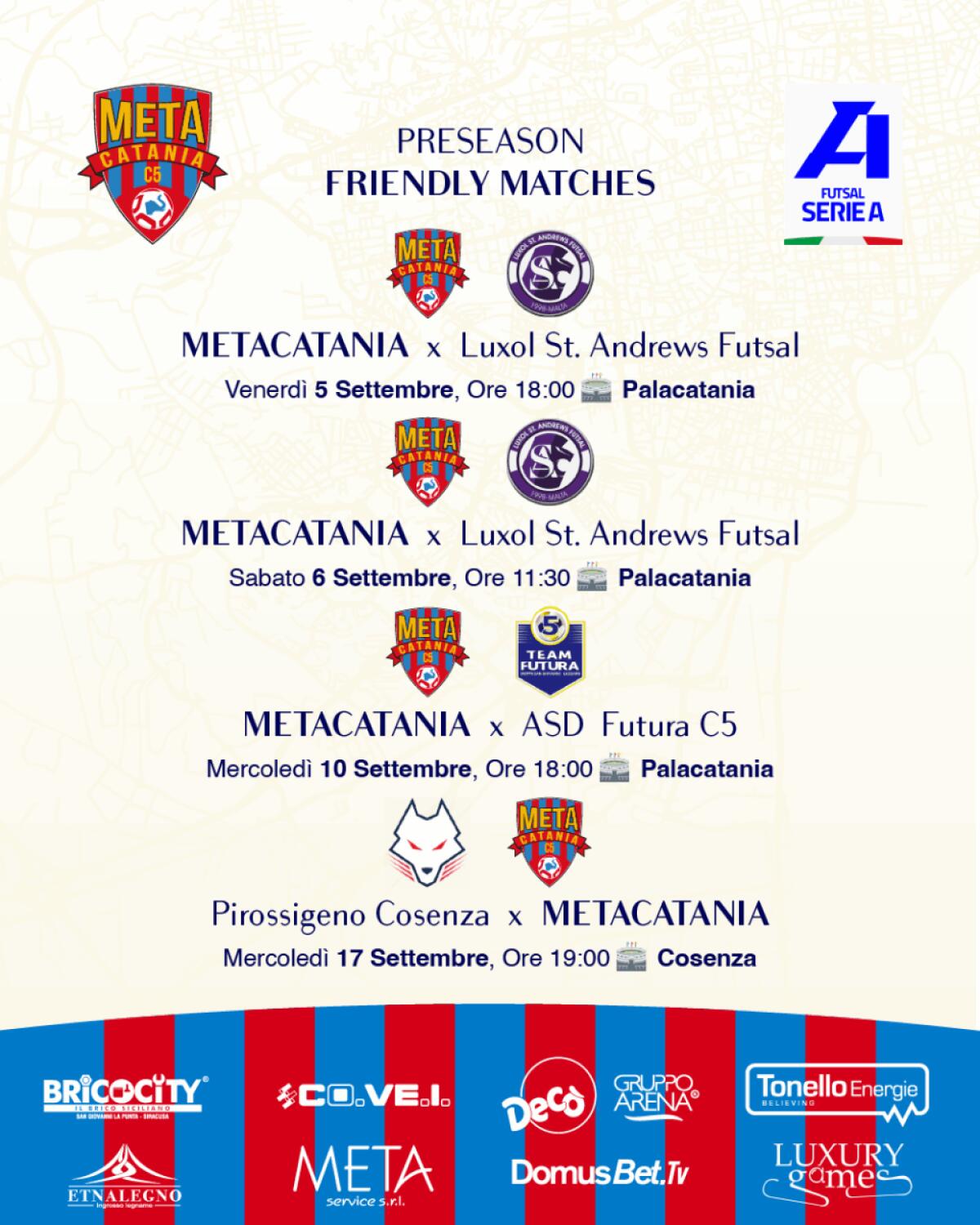 Meta Catania svela un sorprendente calendario di amichevoli | Scopri perché questa stagione potrebbe cambiare tutto! -