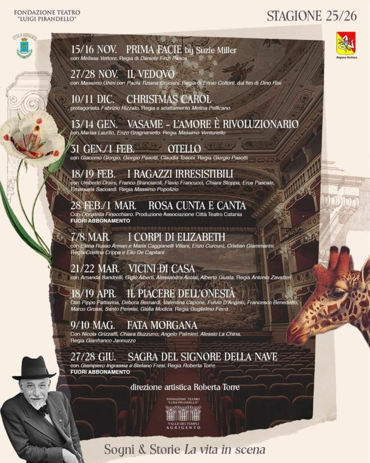 La campagna abbonamenti 2025-2026 del Teatro Pirandello inizia prima del previsto | È il momento di scoprire se il tuo posto è davvero al sicuro! - 