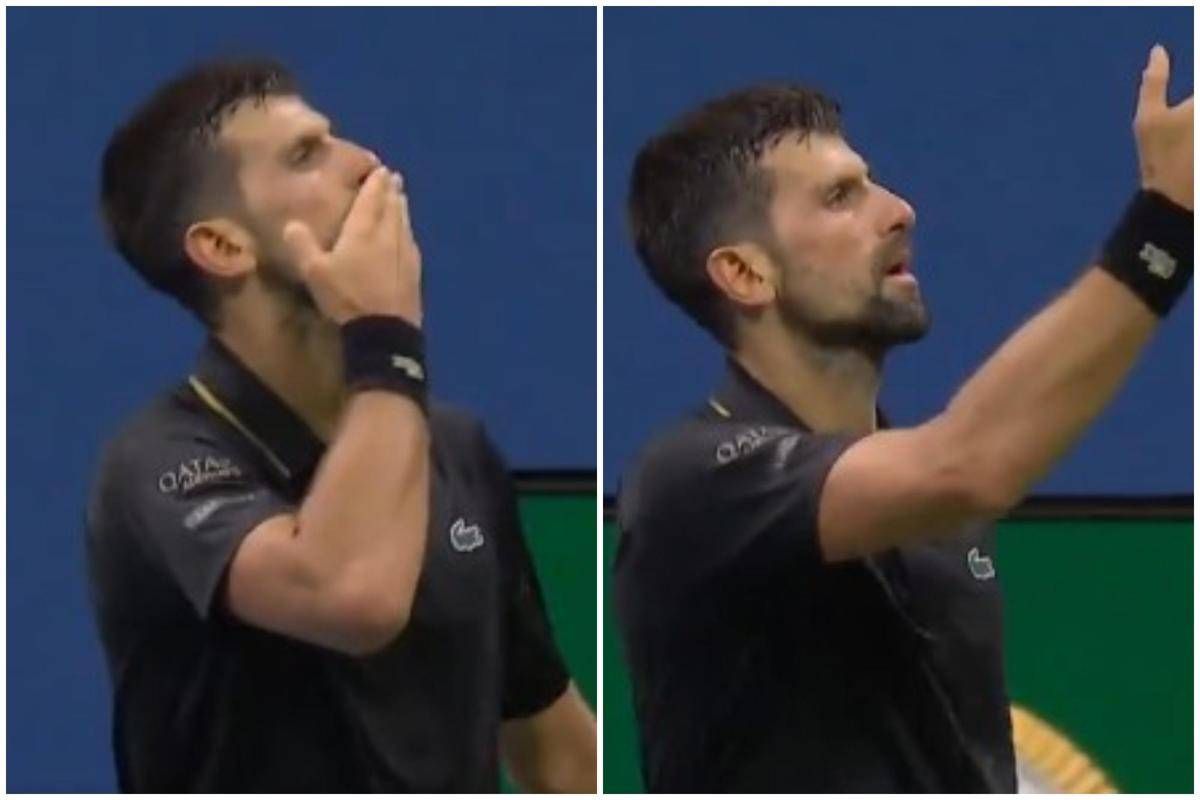 Djokovic, show agli Us Open: pubblico fischia, lui vince il set e manda... baci -
