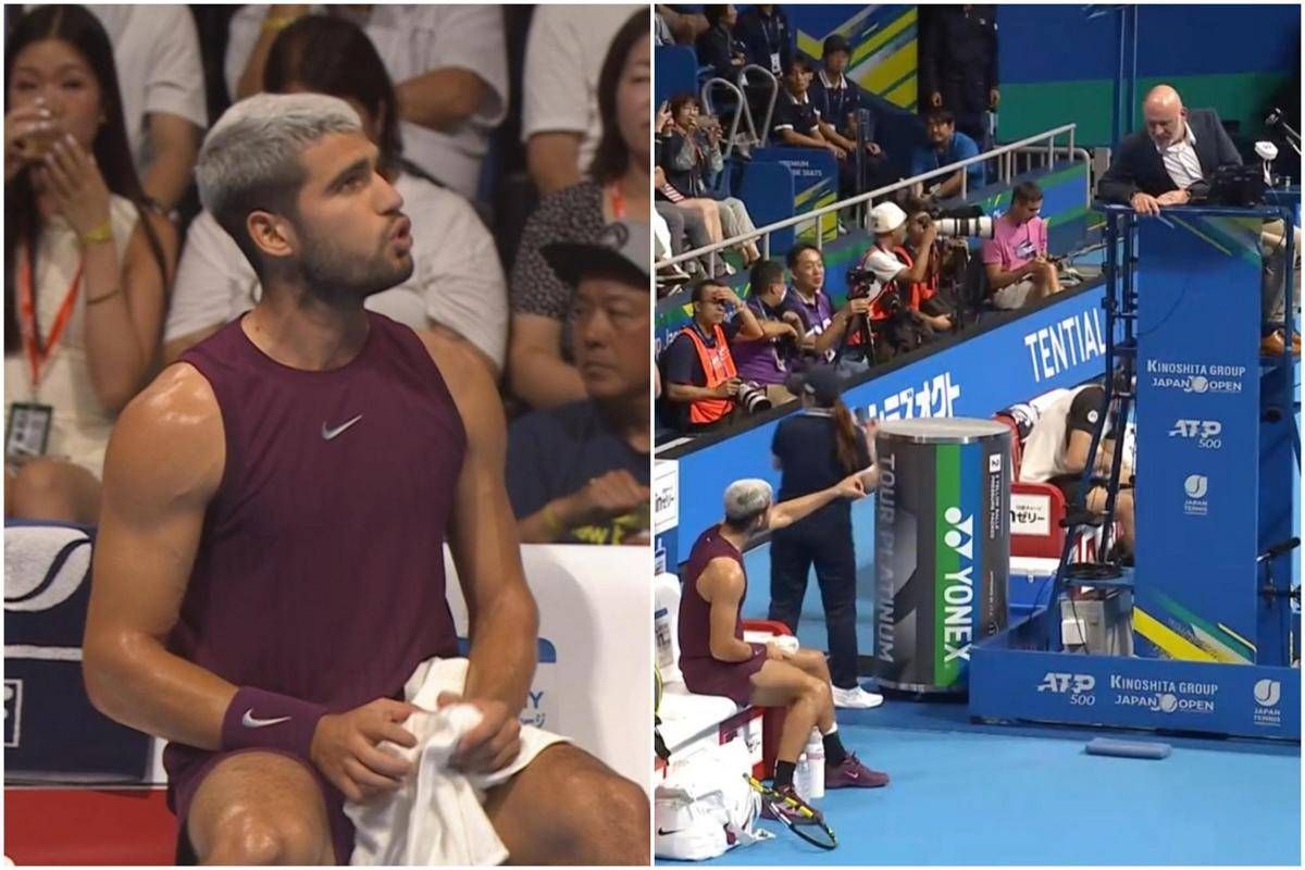 Alcaraz, lite con il giudice di sedia a Tokyo: "Non hai mai giocato a tennis" - 