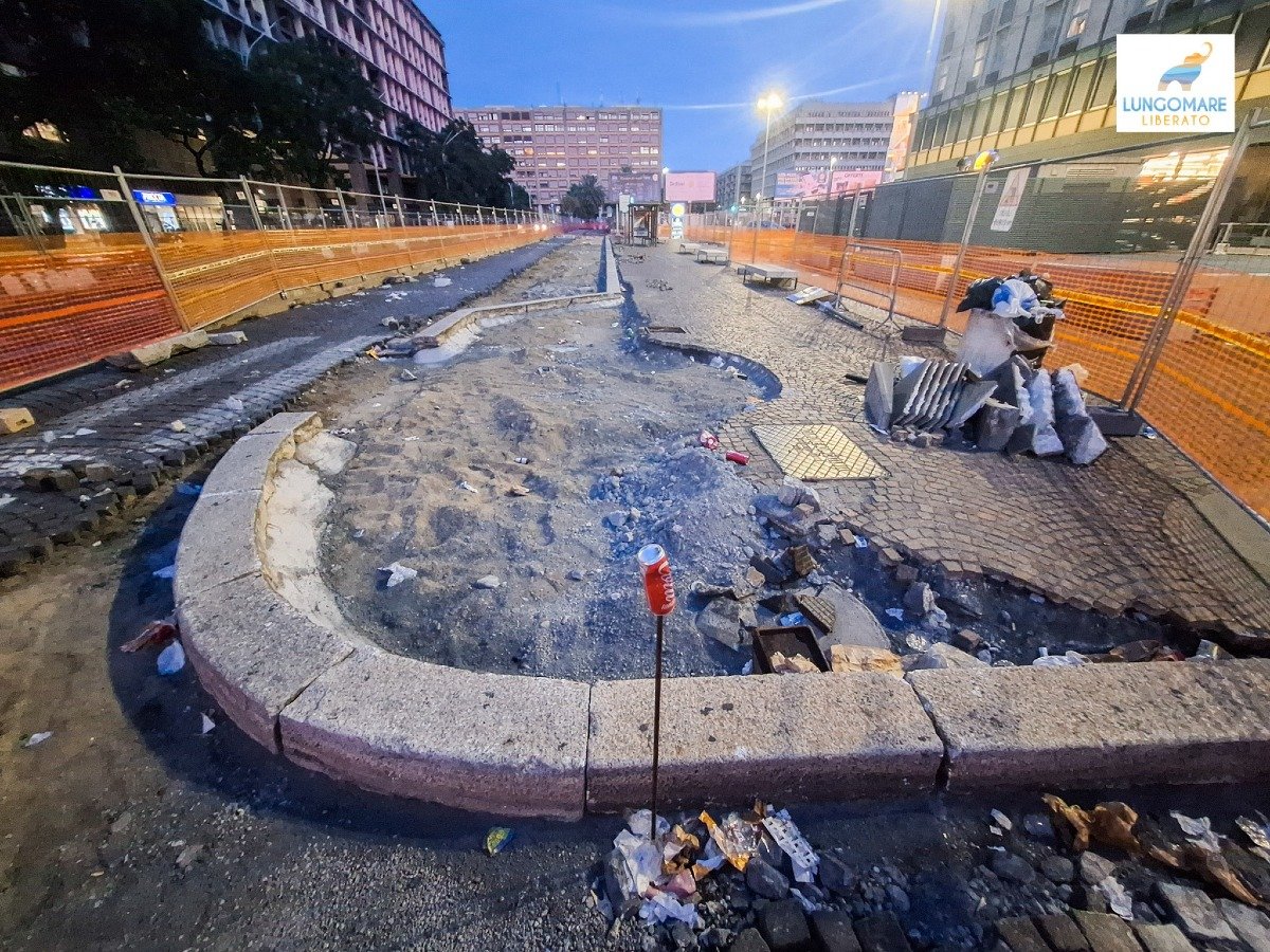 Lavori di Corso Sicilia: tutta la verità svelata da Lungomare Liberato - Credit foto Lungomare Liberato