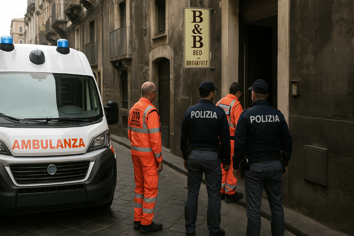 Tragedia a Catania centro: uomo privo di vita in un B&B -