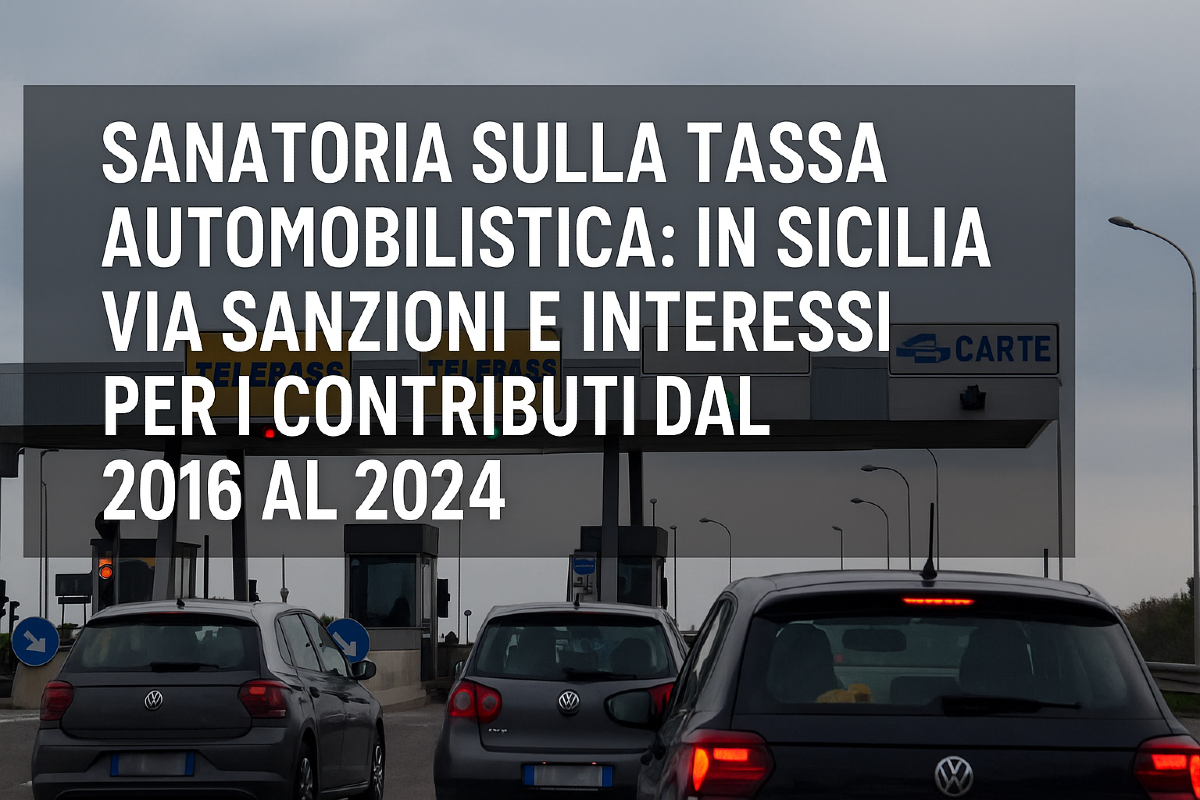 Sanatoria sulla tassa automobilistica in Sicilia: una boccata d’ossigeno per migliaia di automobilisti - 