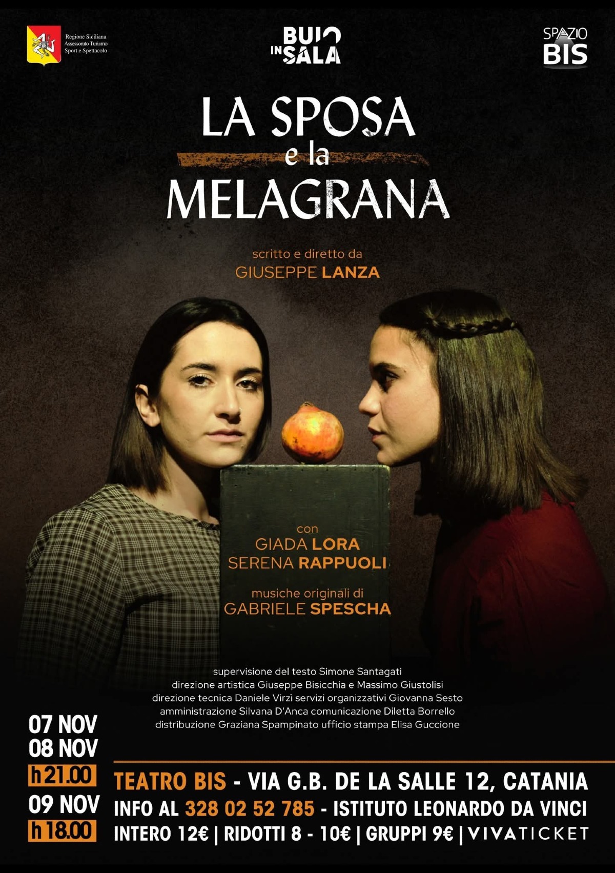 A Teatro Bis "La Sposa e la Melagrana" inaugura la IV stagione di Giovani Sguardi di Buio in Sala  -
