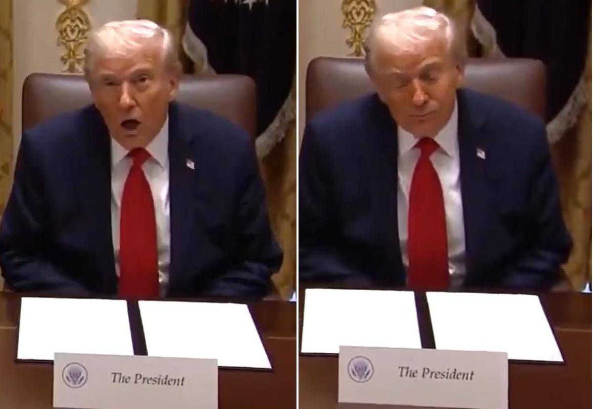 Trump e lo spavento alla Casa Bianca, cameraman urta specchio antico: "Stai attento!" -