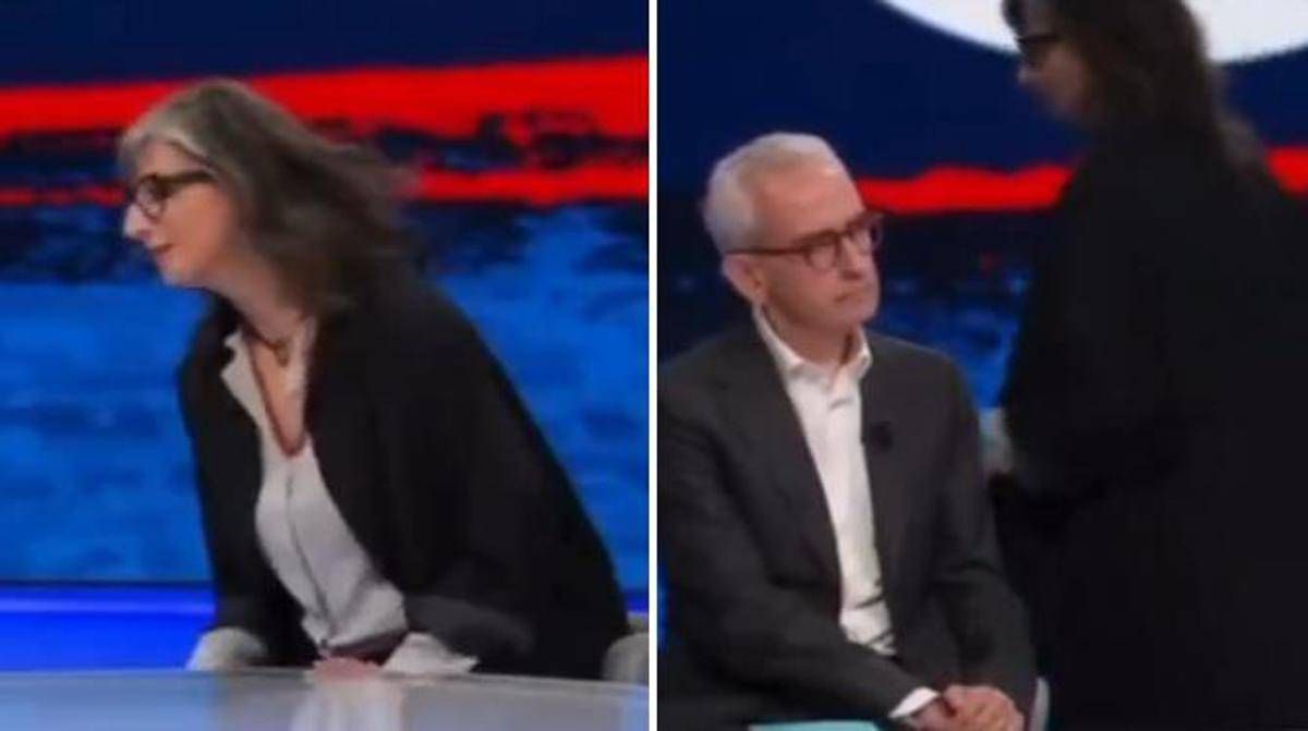 Giubilei: "Io d'accordo con Segre". Albanese lascia In Onda: "Devo andare" - 