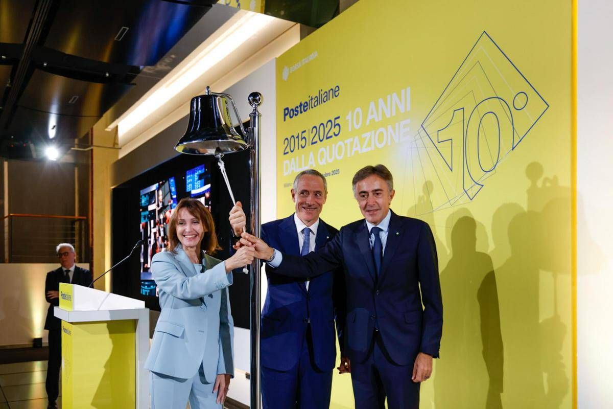 Poste celebra a Piazza Affari il decimo anno della quotazione in Borsa - 