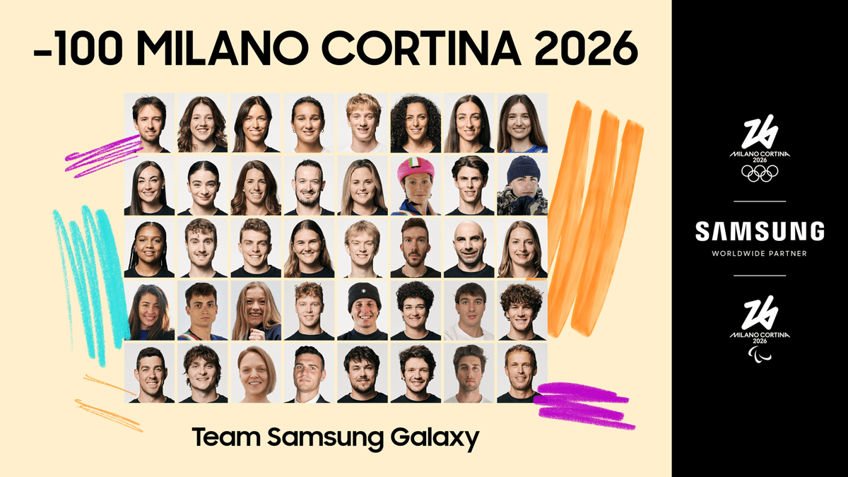 Samsung celebra countdown verso Milano Cortina 2026 e svela team 'Samsung Galaxy' -